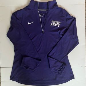 Nike, United States Army, Purple Women's 1/2-Zip Running Top